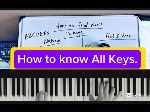 Learning all the 12 keys on piano- Simple ways.