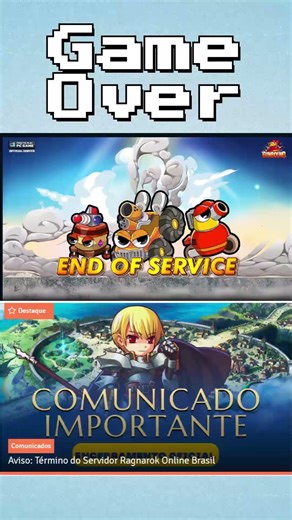 O Fim de Gunbound e Ragnarok