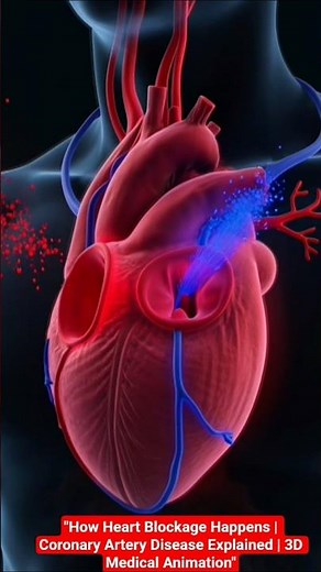 "How Heart Blockage Happens | Coronary Artery Disease Explained | 3D Medical Animation"