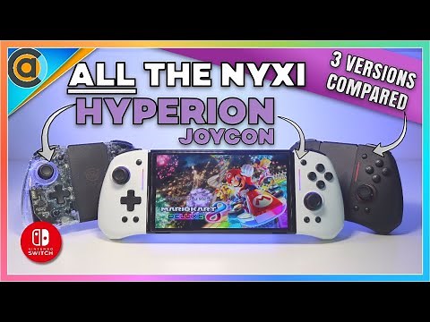 ALL 3 NYXI Hyperion Joycon in one video. Review and Comparison on Nintendo Switch