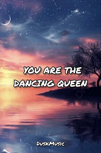 Dancing Queen - ABBA (Lyrics) 👑 Watch full version on my YouTube 🫶 #lyrics #lyricsvideo #abba #foru