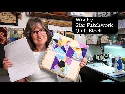 Make a Wonky Star Quilt Block With Your Scraps!