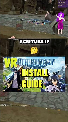 THE EXPERIENCE 👀 FF14 VR MMO?! 🎮 Final Fantasy 14 in Virtual Reality🥽 #FFXIV #VR 🎉 #FF14 #Anime #MMO