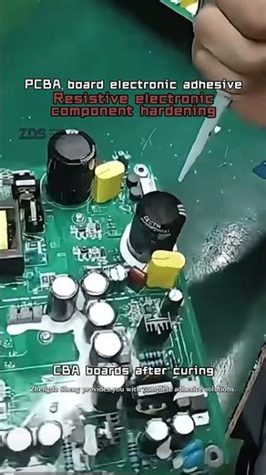 Resistor Reinforcement Adhesive to Prevent Cracking 🔧 #ElectronicsAdhesive #SMTAssembly