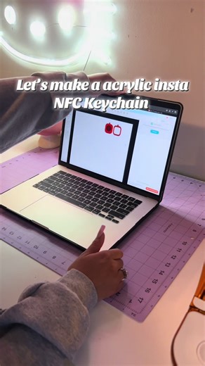 #glowforge #fyp #nfctag #smallbusinesstiktok #businesssign | keychain