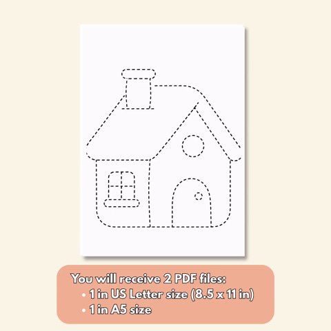 Preschool Tracing Worksheets Bundle: Lines, Shapes, Patterns (PDF Download)