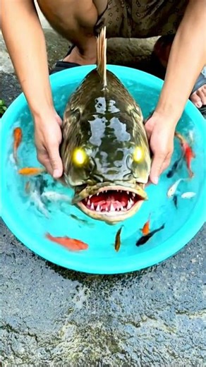 Terrifying Fish Appears at Night – I Was Absolutely Shocked! #shockingmoment, #ai