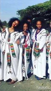 Traditional Gonder Amhara culture Ethiopian music Amhara music dance Amhara people Amhara girls