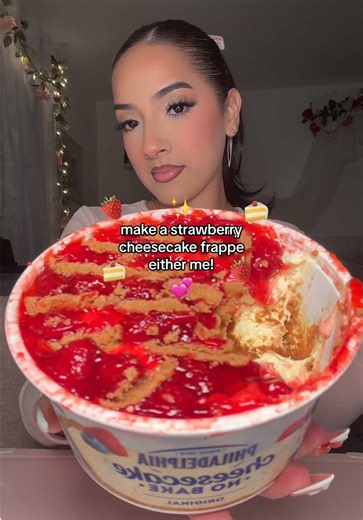 Make a Strawberry Cheesecake Frappe at Home