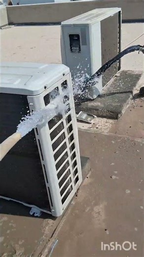 outdoor condenser service #service #splitac #trending