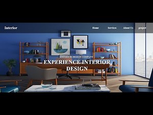 How To Create a Home Interior Website with HTML And CSS