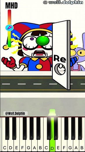 Perfect Pitch Challenge (the amazing digital circus) #pomni @WolfJoe - Piano Tutorial