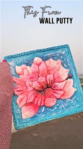 easiest art from putty 😱#diy#wallhanging