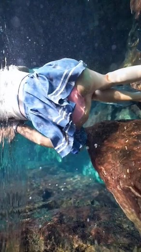 Beautiful girl swimming underwater #underwater #girl #beauty #swim #trending #viral #fyp