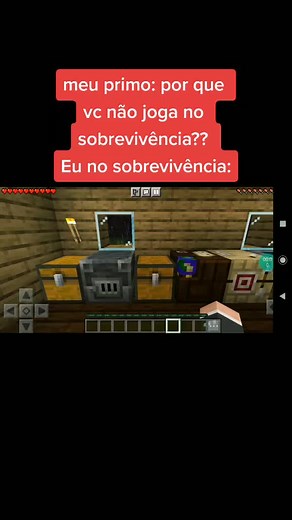 muita sorte a minha 🙄🤦🏻‍♀️ #minecraft #sobrevivencia #monstros #puro_azar #fyy #_cine.word.007_
