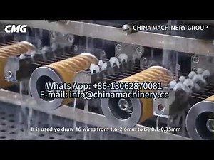 multi wire drawing machine 4 wires, 8 wires, 16 wires, 20 wires Niehoff Design