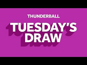 The National Lottery Thunderball draw results from Tuesday 10 May 2022