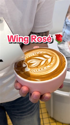 Creating Stunning Wing Rosé Latte Art