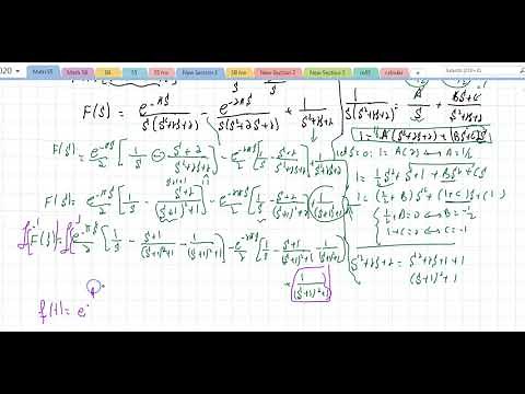 Math 55 Section 6.4 Differential Equations with Discontinuous Forcing Functions