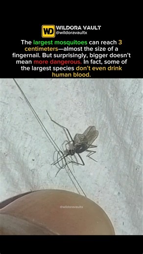 The World’s Largest Mosquito Is Not What You Think