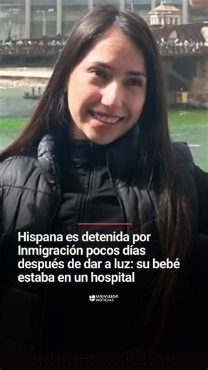 ➡️ Hispana es detenida por Inmigración pocos días después de dar a luz: su bebé estaba en un hospital. Nayra Guzmán fue detenida en Cícero, Illinois, 15 días después de tener una cesárea. La joven fue arrestada junto a su madre y su hermano cuando iban a visitar a su hija recién nacida, quien se encontraba en la unidad de cuidados intensivos de un hospital. La familia fue puesta en libertad condicional y la bebé continúa hospitalizada. Informa Enrique García Fuentes. 📺 Más del Noticiero Univisi