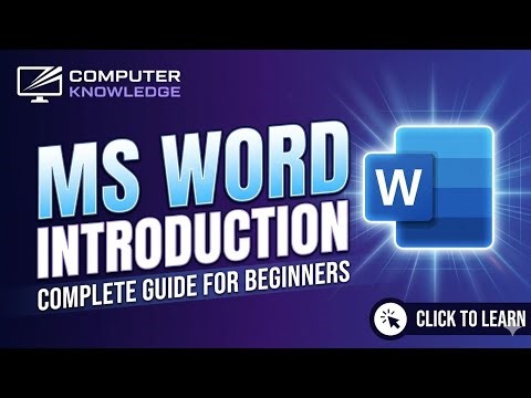**🔥MS Word Basic Tutorial in Hindi 2026 | Microsoft Word Full Introduction** Computer Knowledge