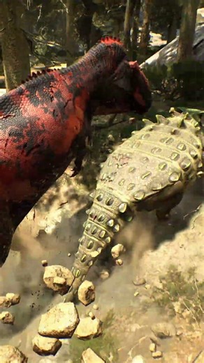 GIGANOTOSAURUS vs ANKYLOSAURUS‼️♨️🧨Path of Titans 🌴#pathoftitans #dinosaurio #dino #dinosaur #xbox