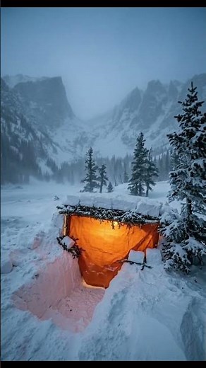 “1 Snow Shelter That Can Save Your Life ❄️ (Most People Don’t Know This)” #cozyhome #snowshelter