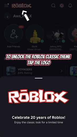 How To Unlock Roblox Classic Theme Tutorial #roblox #robloxgamer #shorts