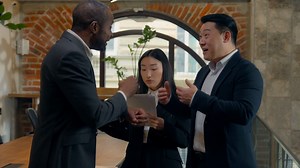 Three Multiracial Businesspeople Arguing Stock Footage SBV-353055184 - Storyblocks