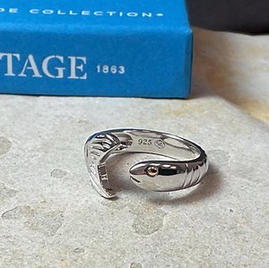 Lestage Sterling Silver Fish Ring - Cape Cod Jewelry - Etsy
