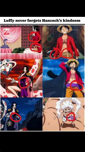 Luffy secretly wearing Hancock's colors will always be peak detail! 😭💀