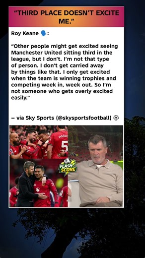 Keane Sends Brutal Message to Manchester United 👀🔥 #football #manutd #soccer #shorts #fyp #epl #mufc