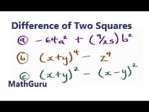 Difference of Two Squares | Factorisation | DOTS | Hard Examples 3
