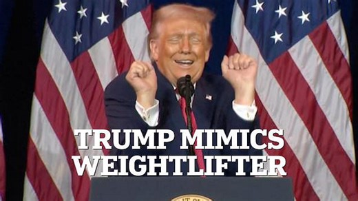 Trump impersonates weightlifter competing against trans athlete