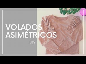 DIY: Cómo hacer VOLADOS ASIMÉTRICOS a una prenda Parte 2- Confección ❤ -Tutorial.