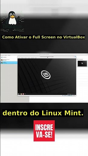 ▶️ Linux Mint em Tela Cheia no VirtualBox