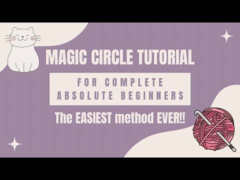The easiest and best way to do a magic circle!! Full Video
