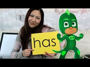 Learning Time! Read & Spell Sight Words: "HAS" with PJ Masks - Teaching Video