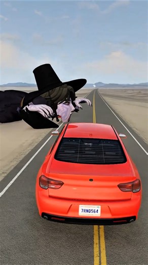 Big and Small Car vs Rumi Half Demon Saja - BeamNG.Drive
