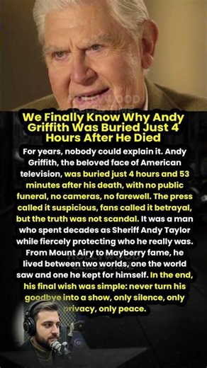 We Finally Know Why Andy Griffith Was Buried Just 4 Hours After He Died #shorts