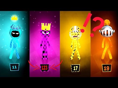Stickman Party - Tournament Random Mode | 1 2 3 4 Players Gameplay 