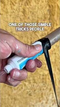 The toothpaste pipe trick plumbers hate.A fast fix #USAConstruction #PlumbingHack #ToothpasteTrick