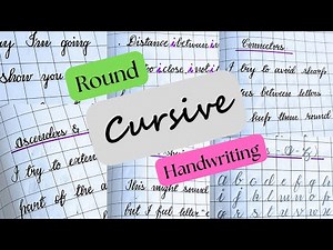 How to: Round Cursive Handwriting - Complete Tutorial (Do's & Dont's)