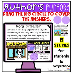 Authors Purpose Reading Comprehension for Google Slides