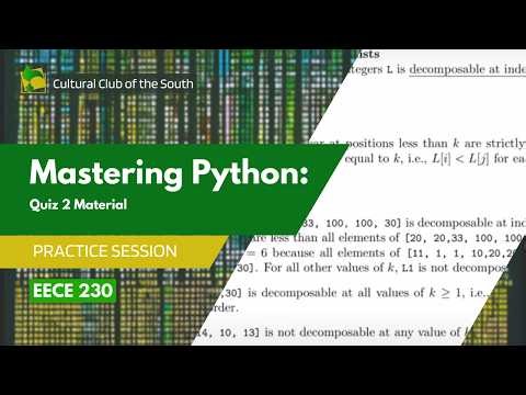 Practice Problems for Quiz 2 - EECE 230