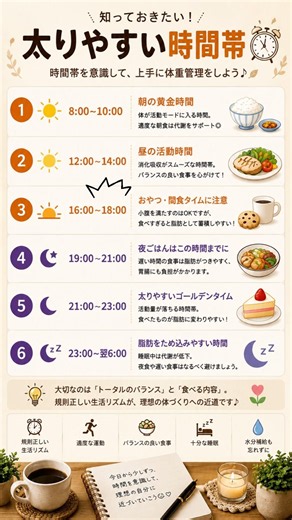 同じものを食べても違う？太りやすい時間帯を知っておこう！