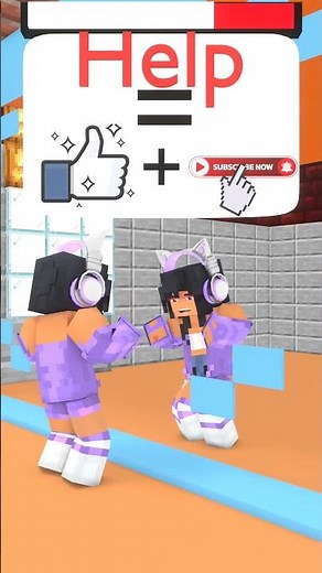 Aphmau tested the Aaron Encounter Magic Mirror #minecraft #shorts