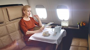 Relax in the Living Room. Learn more about the world's only three room suite in the sky. | Etihad Airways