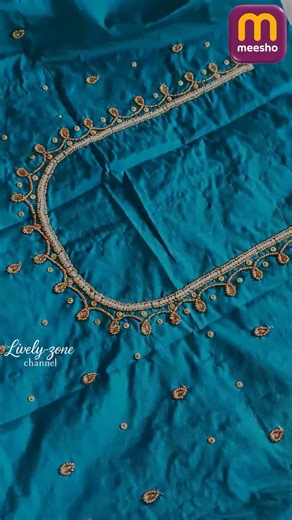 Meesho latest maggam work blouse and Computer embroidery work blouses #meesho #shorts #maggamwork